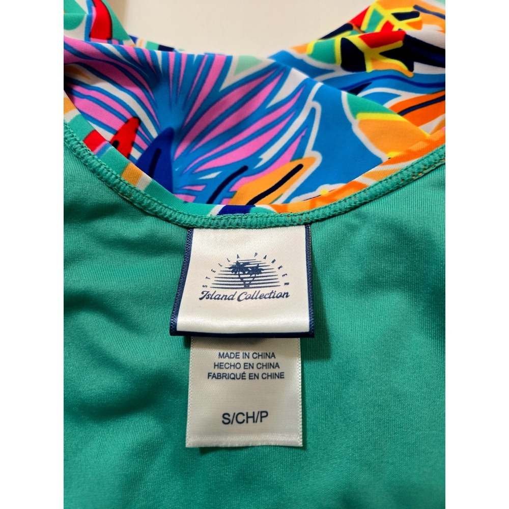 Stella Parker Island Collection One Piece Swimsuit Women's S Multi NWT - Picture 7 of 10